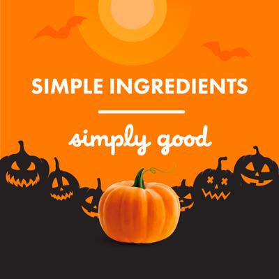 Crunchy Wheat-Free Pumpkin Flavored Halloween Dog Treats, 14-oz box
