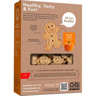 Galletas crujientes para perros con sabor a calabaza y sin trigo para Halloween, caja de 14 oz