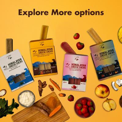 Himalayan Cheese Medium with Turmeric & Ashwagandha Dog Chews, 3 count