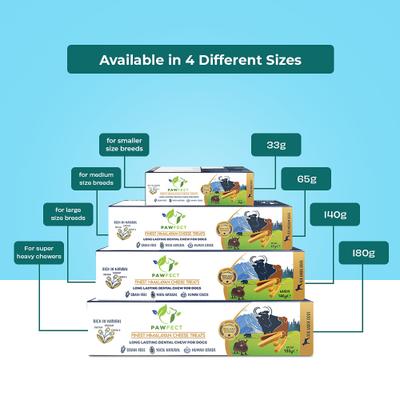 Himalayan Cheese Chews Extra Large All Natural High-Protein Grain-Free Dental Dog Treat, 6.34-oz