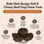 Bully Stick Burger Soft & Chewy Beef Dog Chew Treat, 6 count