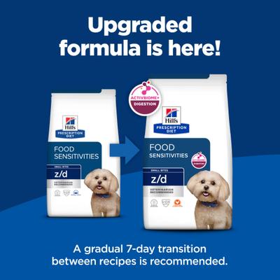z/d Small Bites Skin & Food Sensitivies Hydrolyzed Chicken Flavor Dry Dog Food, 7-lb bag