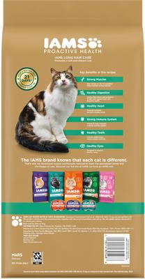 Proactive Health Long Hair Care with Real Chicken & Salmon Adult Dry Cat Food, 3-lb bag