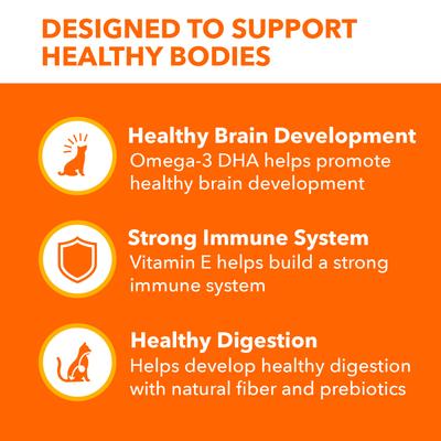 Bundle: Iams ProActive Health Kitten Dry Food + Perfect Portions Healthy Kitten Chicken Recipe Pate Grain-Free Cat Food Trays