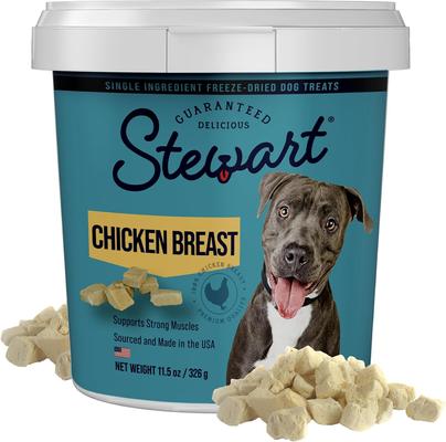 Chicken Breast Single Ingredient Freeze-Dried Dog Treats, 14.8-oz tub