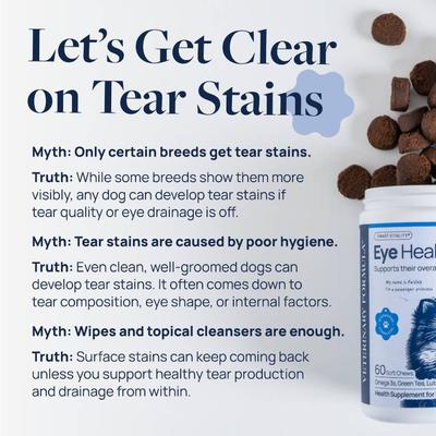 Pork Flavor Soft Chew Eye Health Supplement for Dogs, 60 count