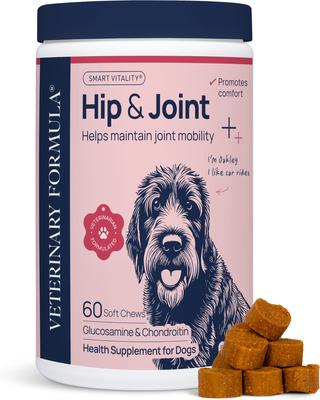 Pork Flavor Soft Chew Hip & Joint Supplement for Dogs, 60 count