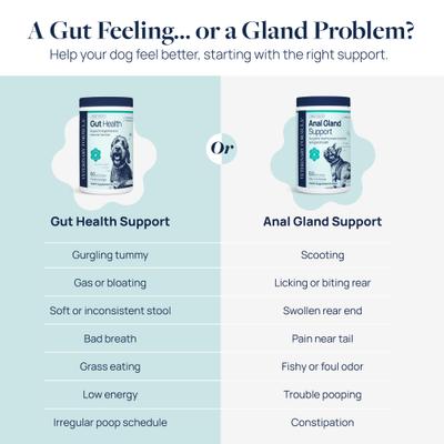 Pork Flavor Soft Chew Anal Gland Support Supplement for Dogs, 60 count