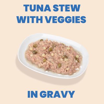 HQS Complete Tuna Stew with Veggies in Gravy Grain-Free Wet Dog Food, 5.5-oz can, case of 12