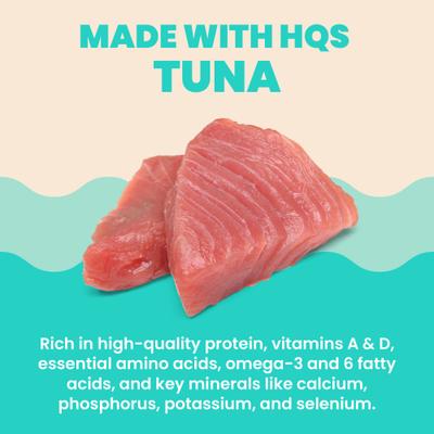 Hydration Help HQS Tuna Recipe in Broth Wet Cat Food Topping, 1.77-oz pouch, case of 12