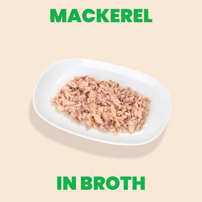 HQS Natural Mackerel Flaked Wet Cat Food, 2.47-oz can, case of 6