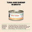 HQS Natural Tuna with Shrimp Flaked Wet Cat Food, 2.47-oz can, case of 6