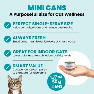 HQS Supportive Formulas Immune Support Formula Shredded Chicken Recipe with Blueberry in Gravy Wet Cat Food, 1.77-oz can, case of 6