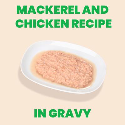 HQS Paté Mackerel & Chicken Recipe in Gravy Grain-Free Pate Wet Canned Cat Food, 2.47-oz can, case of 24