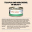 HQS Complete Tilapia Recipe in Gravy Wet Cat Food, 2.47-oz can, case of 12