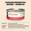 HQS Natural Chicken Drumstick Entree in Broth Wet Dog Food, 5.5-oz can, case of 12