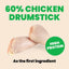 HQS Natural Chicken Drumstick Entree in Broth Wet Dog Food, 5.5-oz can, case of 12