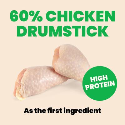 HQS Natural Chicken Drumstick Entree in Broth Wet Dog Food, 5.5-oz can, case of 12