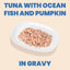 HQS Complete Tuna Recipe with Ocean Fish & Pumpkin in Gravy Cat Wet Food, 2.47-oz can, case of 12