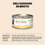 HQS Natural Chicken Deli Broth Cat Wet Food, 2.47-oz can, case of 24