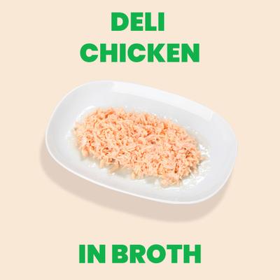 HQS Natural Chicken Deli Broth Cat Wet Food, 2.47-oz can, case of 24