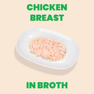 HQS Natural Chicken Breast in Broth Grain-Free Canned Cat Food, 2.47-oz, case of 24