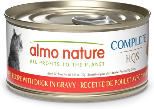HQS Complete Chicken with Duck Grain-Free Canned Cat Food, 2.47-oz, case of 12