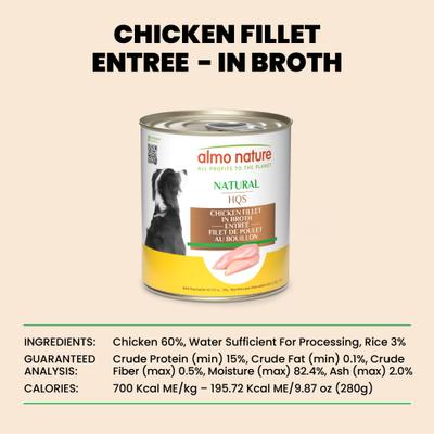 Legend HQS Natural Chicken Fillet Adult Grain-Free Canned Dog Food, 9.88-oz, case of 12