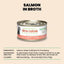 HQS Natural Salmon in Broth Grain-Free Canned Cat Food, 2.47-oz, case of 24
