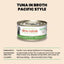HQS Natural Tuna in Broth Pacific Style Grain-Free Canned Cat Food, 2.47-oz, case of 24