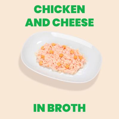 HQS Natural Chicken & Cheese Adult Grain-Free Canned Cat Food, 2.4-oz can, case of 24