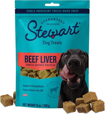 Beef Liver Single Ingredient Freeze-Dried Dog Treats, 16-oz pouch