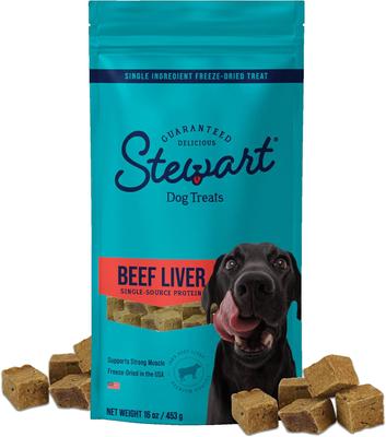 Beef Liver Single Ingredient Freeze-Dried Dog Treats, 16-oz pouch