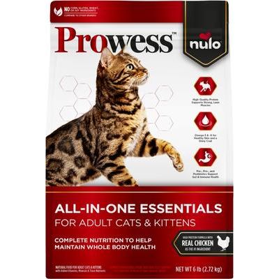 Nulo, Prowess Healthy Weight Recipe with Chicken, Pollo + L-Carnitina + Fibras + Prebióticos + Probióticos para Control de Peso, Gatos Adultos, 1.59 / 5.90 kg