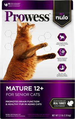 Prowess Mature 12+ Senior Dry Cat Food, 3.5-lb bag