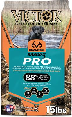Realtree Max-5 Pro 30/20 High Protein Joint Support Active Sporting Dry Dog Food, 15-lb bag