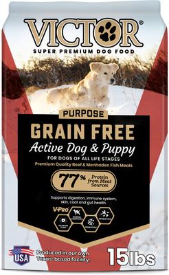 Grain-Free Active High Protein Dry Dog Food, 30-lb bag