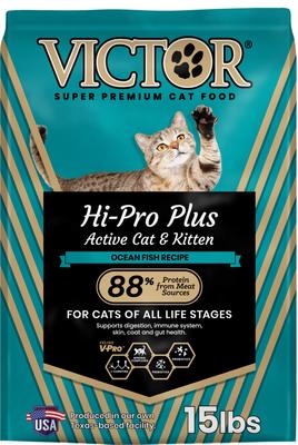 Hi-Pro Plus Active Cat & Kitten Ocean Fish Recipe High Protein Dry Cat Food, 15-lb bag