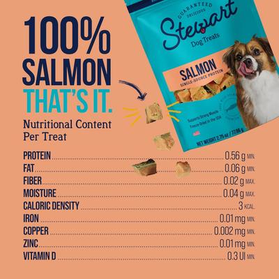 Wild Salmon Single Ingredient Freeze-Dried Dog Treats, 2.75-oz pouch
