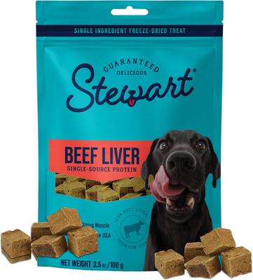 Beef Liver Single Ingredient Freeze-Dried Dog Treats, 16-oz pouch