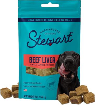 Beef Liver Single Ingredient Freeze-Dried Dog Treats, 16-oz pouch