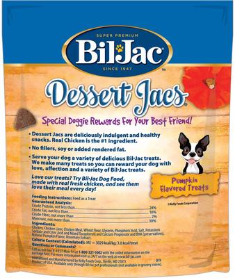 Dessert Jacs Pumpkin Flavored Dog Treats, 10-oz bag
