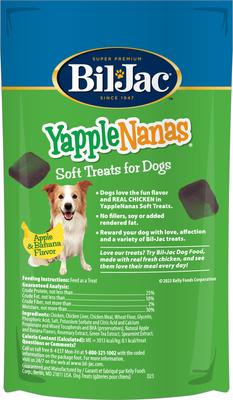 YappleNanas Apple & Banana Flavor Soft Dog Treats, 4-oz bag