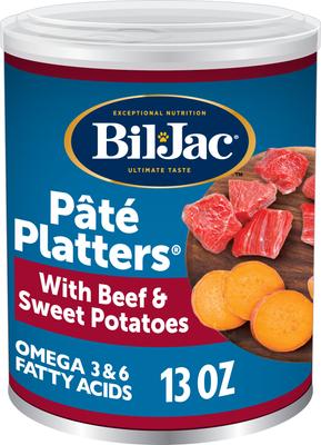 Pate Platters with Beef & Sweet Potatoes Canned Dog Food, 13-oz, case of 12