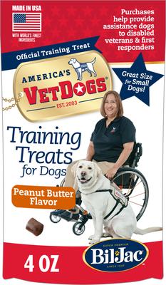 America's VetDogs Peanut Butter Flavor Training Dog Treat, 4-oz pouch