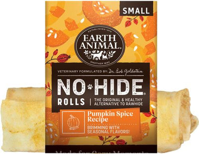 No-Hide Small Pumpkin Spice Recipe Roll Hard Dog Chew