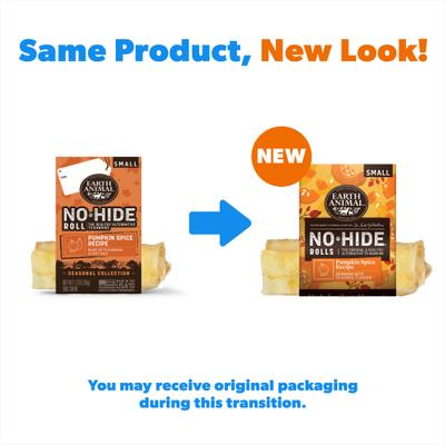 No-Hide Small Pumpkin Spice Recipe Roll Hard Dog Chew