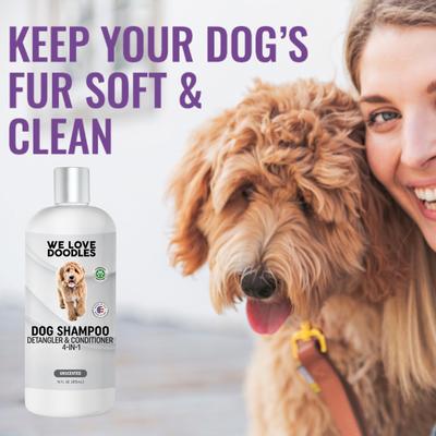 4-in-1 Dog Shampoo, Unscented, 16-fl oz bottle