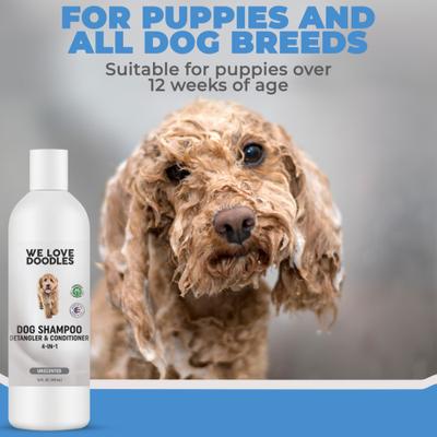 4-in-1 Dog Shampoo, Unscented, 16-fl oz bottle