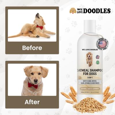 5-in-1 Premium Oatmeal Dog Shampoo, 16-fl oz bottle